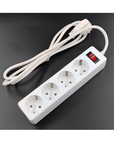 SP4W-530 GARDA. Сетевой фильтр 4 розетки,3м, белый. 5bites в Перми
