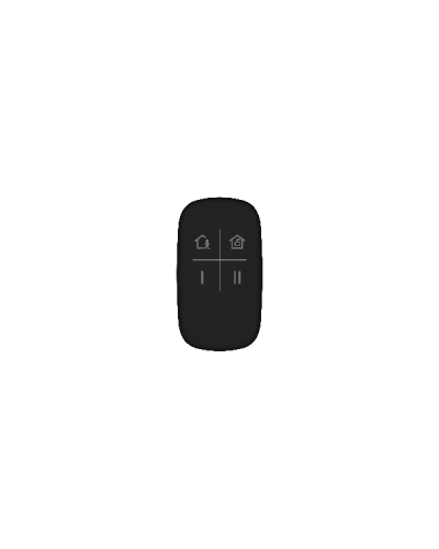 DS-PKF1-WE (цв. черный). Брелок 4-х кнопочный с обратной связью. AX PRO Hikvision в Перми