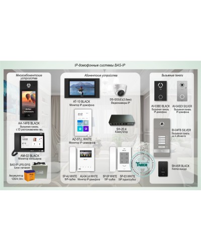 ДМФ-004. IP-домофонные системы BAS-IP. BAS-IP в Перми