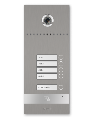 BI-04FB SILVER. Вызывная панель IP-домофона. BAS-IP в Перми