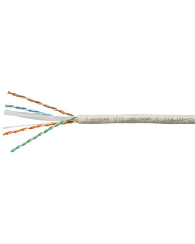 UTP-4P-Cat.6-SOLID-GY-100 (7178c-5). Кабель «витая пара» (LAN) для структурированных систем связи. CABEUS в Перми