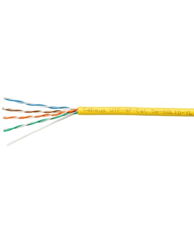 UTP-4P-Cat.5e-SOLID-YL (7251c). Кабель «витая пара» (LAN) для структурированных систем связи. CABEUS в Перми