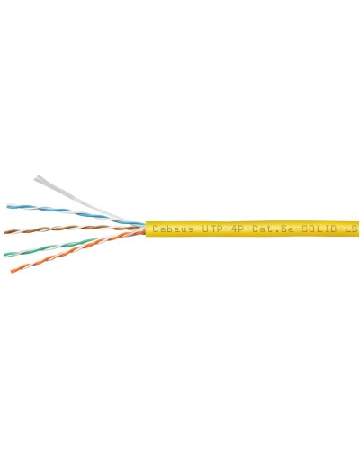 UTP-4P-Cat.5e-SOLID-LSZH-YL (9780c). Кабель «витая пара» (LAN) для структурированных систем связи. CABEUS в Перми