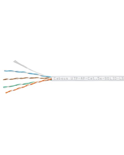 UTP-4P-Cat.5e-SOLID-LSZH-WH (9782c). Кабель «витая пара» (LAN) для структурированных систем связи. CABEUS в Перми
