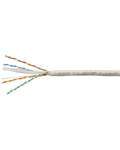 UTP-4P-Cat.6-SOLID-LSZH-WH (11871c). Кабель «витая пара» (LAN) для структурированных систем связи. CABEUS в Перми