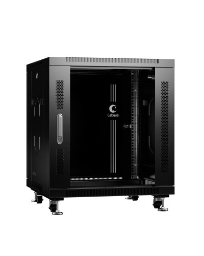 SH-05C-12U60/80-BK (8570c). Шкаф телекоммуникационный 19 напольный 12U. CABEUS в Перми