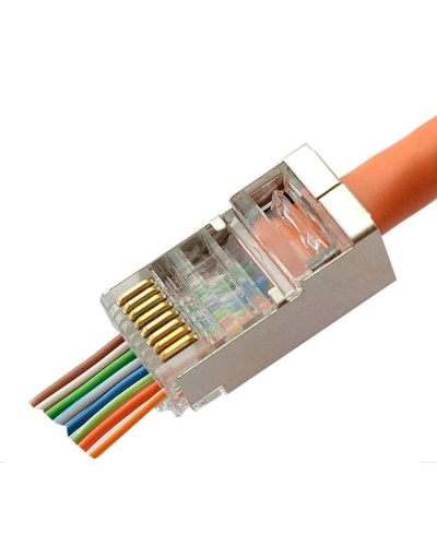 8P8C-SH-C6-FC (100 шт) (10797c). Разъем RJ-45. CABEUS в Перми
