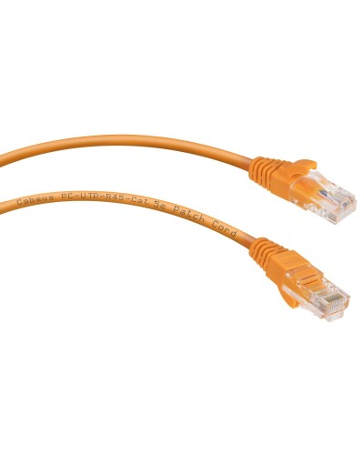 PC-UTP-RJ45-Cat.5e-0.5m-OR-LSZH (9520c), оранжевый. Патч-корд медный. CABEUS в Перми
