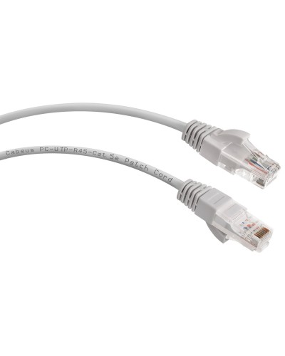 PC-UTP-RJ45-Cat.5e-2m (7213c), серый. Патч-корд медный. CABEUS в Перми
