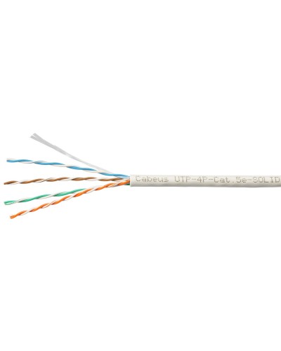 UTP-4P-Cat.5e-SOLID-LSZH-GY-LIGHT (9996c). Кабель «витая пара» (LAN) для структурированных систем связи. CABEUS в Перми