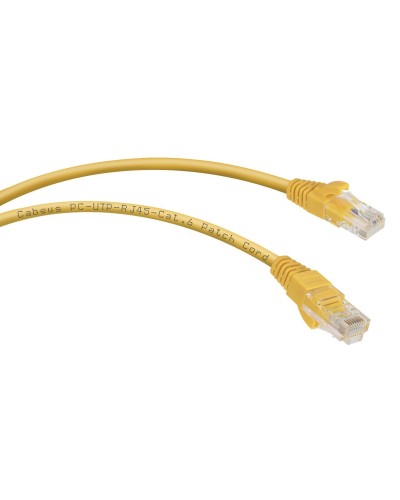 PC-UTP-RJ45-Cat.6-0.3m-YL (8703c), желтый. Патч-корд медный. CABEUS в Перми
