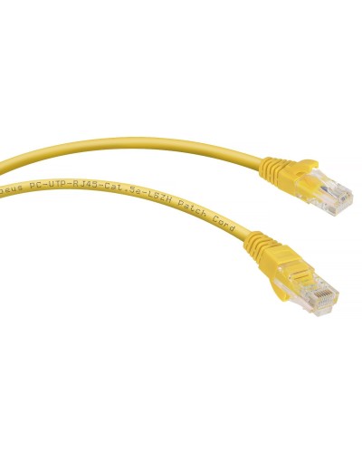 PC-UTP-RJ45-Cat.5e-5m-YL-LSZH (9501c), желтый. Патч-корд медный. CABEUS в Перми