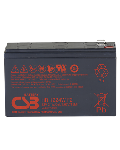 CSB HR 1224W F2 F1. Аккумулятор герметичный свинцово-кислотный. CSB в Перми