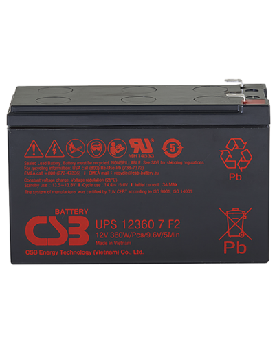 CSB UPS 123607. Аккумулятор герметичный свинцово-кислотный. CSB в Перми
