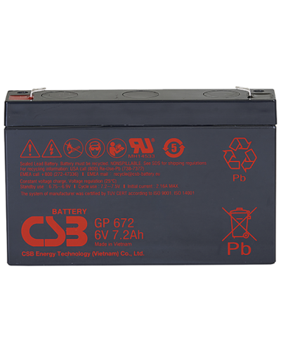 CSB GP 672. Аккумулятор герметичный свинцово-кислотный. CSB в Перми