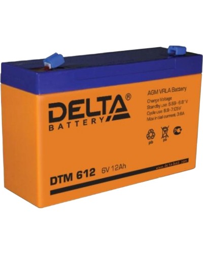 Delta DTM 612. Аккумулятор герметичный свинцово-кислотный. Delta в Перми