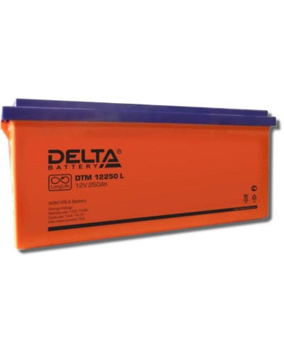 Delta DTM 12250 L. Аккумулятор герметичный свинцово-кислотный. Delta в Перми