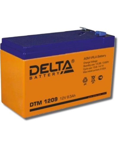 Delta DTM 1209. Аккумулятор герметичный свинцово-кислотный. Delta в Перми