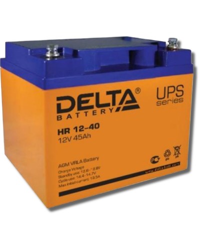Delta HR 12-40. Аккумулятор герметичный свинцово-кислотный. Delta в Перми