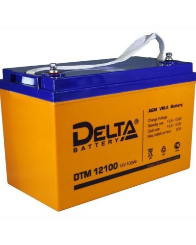 Delta DTM 12100 L. Аккумулятор герметичный свинцово-кислотный. Delta в Перми