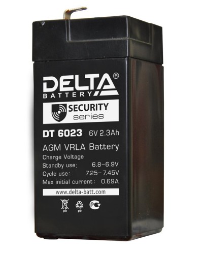 Delta DT 6023 (75мм). Аккумулятор герметичный свинцово-кислотный. Delta в Перми