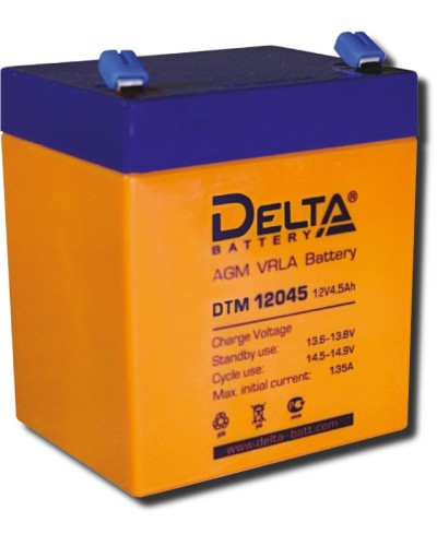 Delta DTM 12045. Аккумулятор герметичный свинцово-кислотный. Delta в Перми