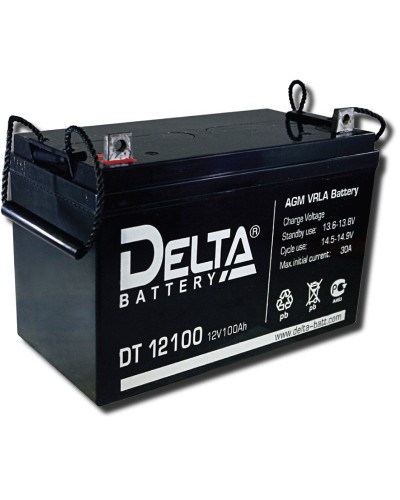 Delta DT 12100. Аккумулятор герметичный свинцово-кислотный. Delta в Перми
