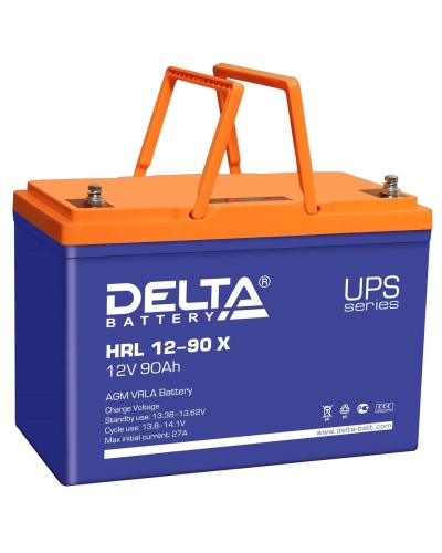 Delta HRL 12-90 X. Аккумулятор герметичный свинцово-кислотный. Delta в Перми