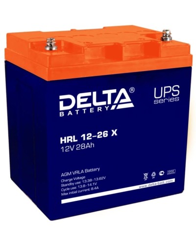 Delta HRL 12-26 X. Аккумулятор герметичный свинцово-кислотный. Delta в Перми