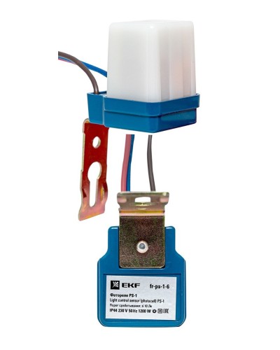 Фотореле PS-1 6А 1200Вт IP44 (fr-ps-1-6). Фотореле. EKF в Перми