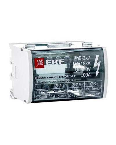 Шина нулевая в корпусе 2х7 (sn0-2х7). Шина нулевая в корпусе. EKF в Перми