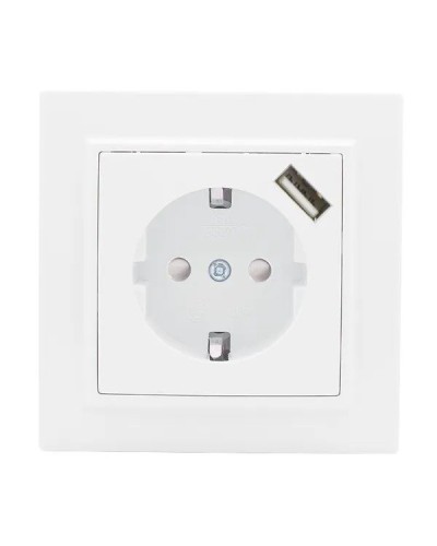 Минск Розетка 1-местная СП с/з 16А (ERR16-028-100-USB). Розетка 1-местная СП с/з 16А. EKF в Перми