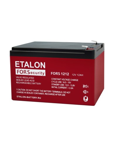 ETALON FORS 1212. Аккумулятор герметичный свинцово-кислотный. ETALON в Перми