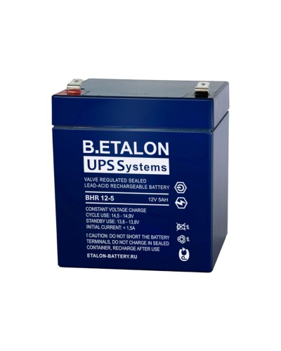 B.ETALON BHR 12-5. Аккумулятор герметичный свинцово-кислотный. ETALON в Перми