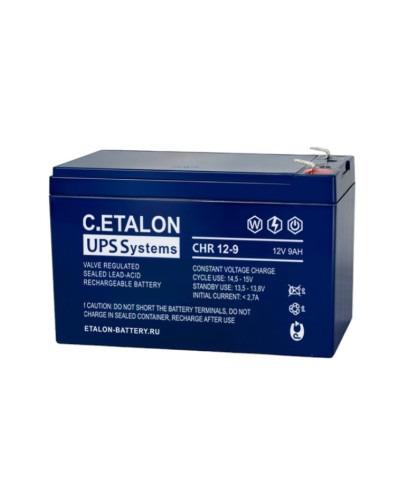 C.ETALON CHR 12-9. Аккумулятор герметичный свинцово-кислотный. ETALON в Перми