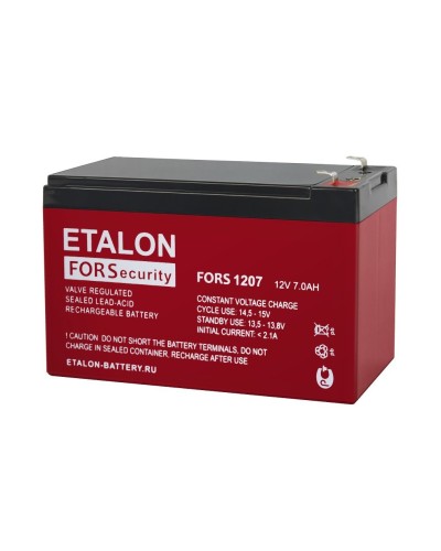 ETALON FORS 1207. Аккумулятор герметичный свинцово-кислотный. ETALON в Перми