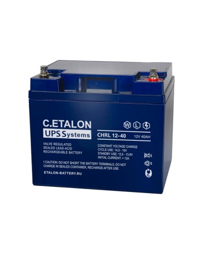 C.ETALON CHRL 12-40. Аккумулятор герметичный свинцово-кислотный. ETALON в Перми