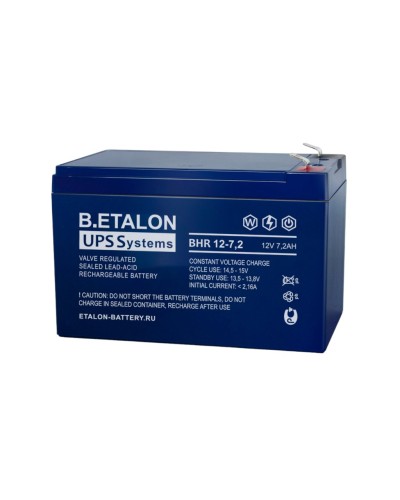 B.ETALON BHR 12-7,2. Аккумулятор герметичный свинцово-кислотный. ETALON в Перми