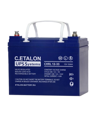 C.ETALON CHRL 12-33. Аккумулятор герметичный свинцово-кислотный. ETALON в Перми