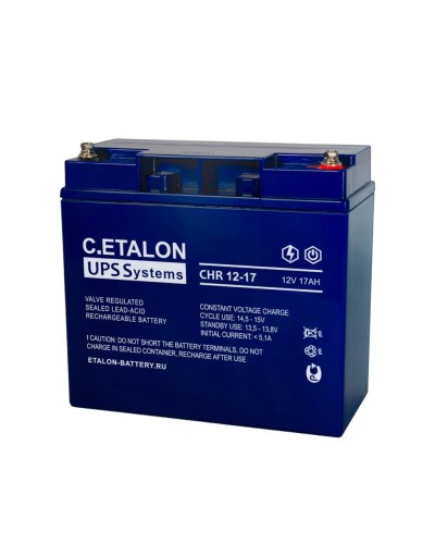 C.ETALON CHR 12-17. Аккумулятор герметичный свинцово-кислотный. ETALON в Перми