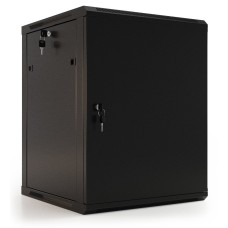 TWB-0945-SR-RAL9004. Шкаф телекоммуникационный 19 настенный 9U. Hyperline