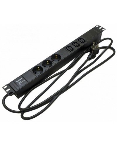 SHE19-3SH-3IEC-2.5EU. Блок розеток 19. Hyperline в Перми