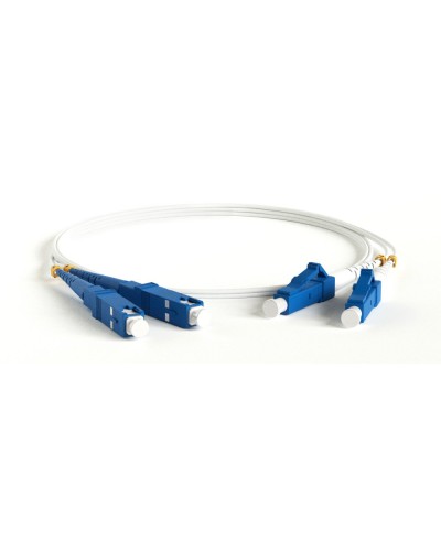 FC-D2-9A1-LC/UR-SC/UR-H-3M-LSZH-WH. Патч-корд волоконно-оптический LC-SC. Hyperline в Перми