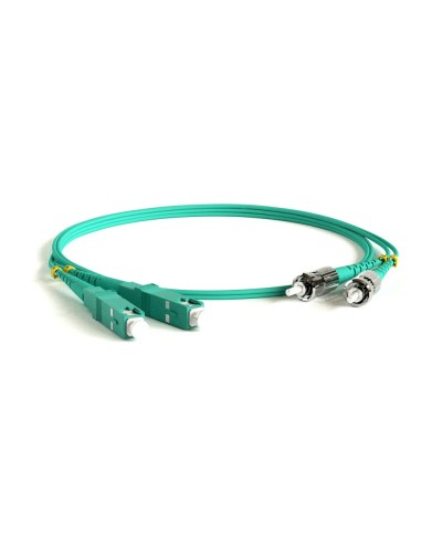 FC-D2-503-SC/PR-ST/PR-H-3M-LSZH-AQ. Патч-корд волоконно-оптический многомодовый. Hyperline в Перми