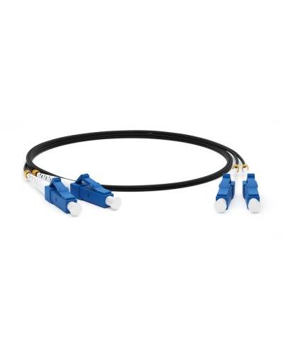 FC-D2-9-LC/UR-LC/UR-H-3M-LSZH-BK. Патч-корд волоконно-оптический одномодовый. Hyperline в Перми