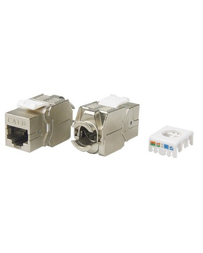 KJ8-8P8C-C6-180-TLS-SH-F-WH. Вставка Keystone Jack RJ-45. Hyperline в Перми