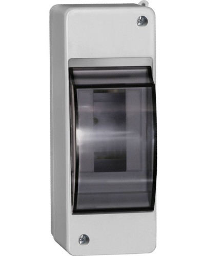 Корпус пластиковый КМПн 2/2 IP30 белый KREPTA 3 (MKP42-N-02-30-20). Щиток модульный с прозрачной дверцей, настенный. IEK в Перми
