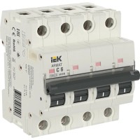 M06N 4P C 6А 6кА ARMAT (AR-M06N-4-C006). Автоматический выключатель. IEK