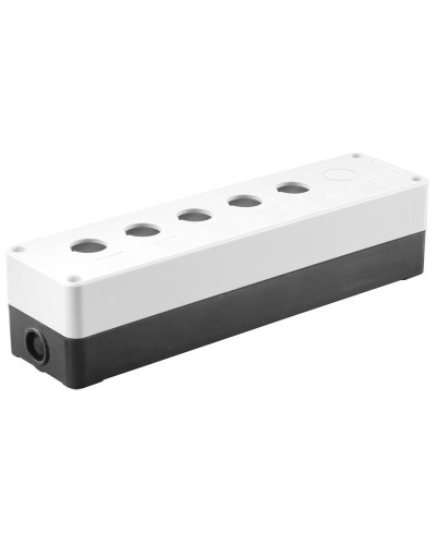Корпус КП105(6) для кнопок 5(6) мест белый (BKP10-6-K01). Корпус для кнопочных постов. IEK в Перми