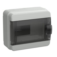 Корпус пластиковый КМПн-8 IP65 TEKFOR (TF5-KP72-N-08-65-K03-K02). Корпус модульный пластиковый черная прозрачная дверь. IEK